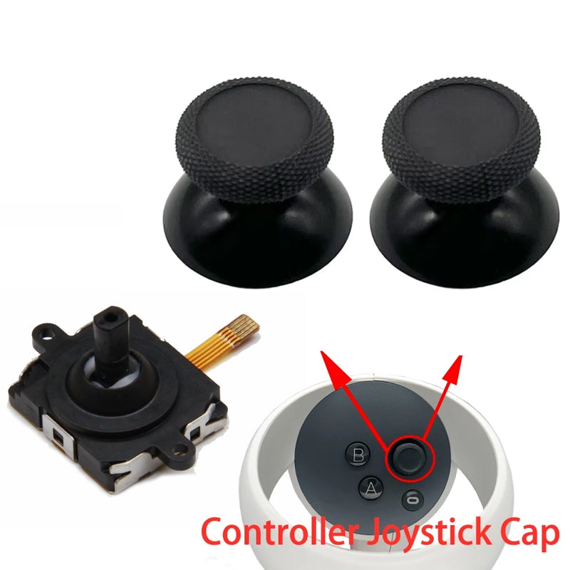 For Meta Quest 3S / 3 2pcs Joystick Cap & Tool VR Controller Repair Parts