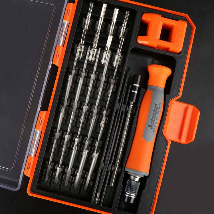 9802 31 in 1 Screwdriver Set Tool Computer Clock Precision Multi-Function Repair Tool, Series: Telescopic Handle Orange Box