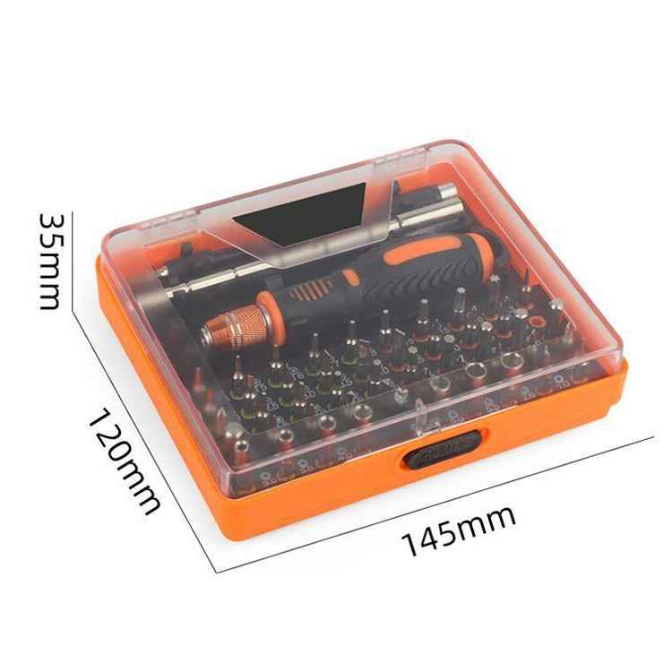 53 in 1 Multi-Function Chrome Vanadium Steel Glasses Screw Hardware Tool Orange