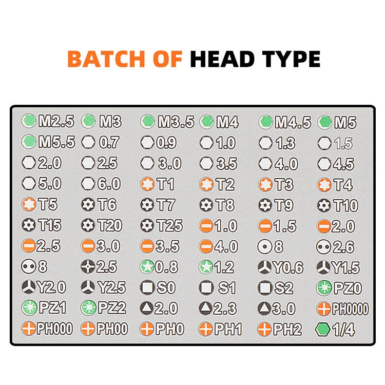 9801 68 In 1 Screwdriver Set Manual Batch Glasses Screwdriver Hardware Repair Tool Wood Grain Box