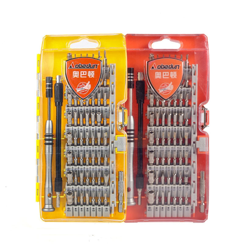 9800 58 in 1 Screwdriver Set Manual CRV Batch Mobile Phone Disassembly Glasses Repair Tool Orange