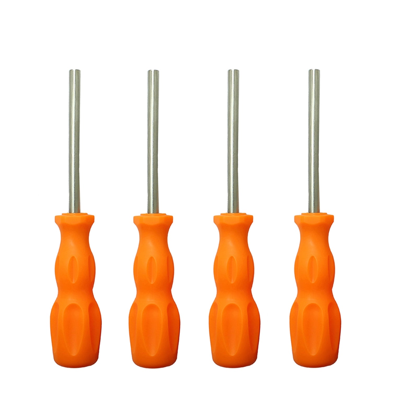 4 PCS Disassembly Tool Screwdriver Sleeve Applicable For Nintendo N64 / SFC / GB / NES / NGC Orange Yellow 4.5mm