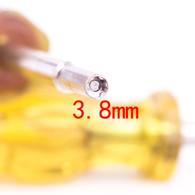 4 PCS Disassembly Tool Screwdriver Sleeve Applicable For Nintendo N64 / SFC / GB / NES / NGC Transparent Yellow 4.5mm