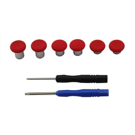 6 PCS Button Accessories For PS4 / Switch / Xbox One Red