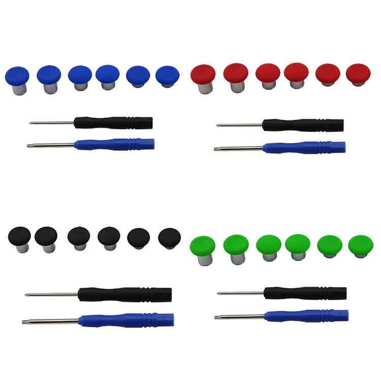 6 PCS Button Accessories For PS4 / Switch / Xbox One Red