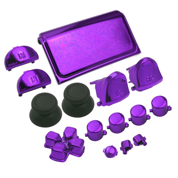 Electroplating Button Set For PS4 Slim Purple
