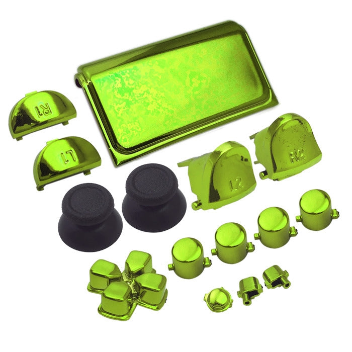 Electroplating Button Set For PS4 Slim Green
