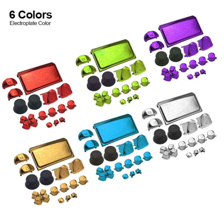 Electroplating Button Set For PS4 Slim Silver