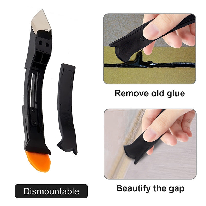 2 Sets Metal Scraper Tap Gumper Glass Glue Scraper Set Black