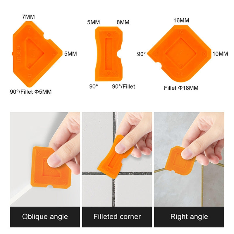 2 Sets Metal Scraper Tap Gumper Glass Glue Scraper Set Black