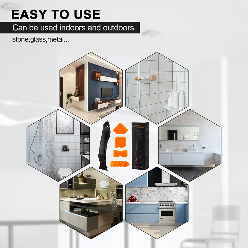 2 Sets Metal Scraper Tap Gumper Glass Glue Scraper Set Black