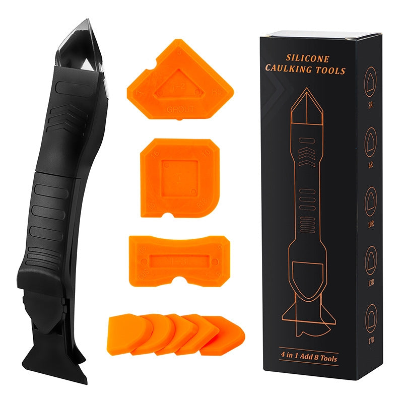 2 Sets Metal Scraper Tap Gumper Glass Glue Scraper Set Black