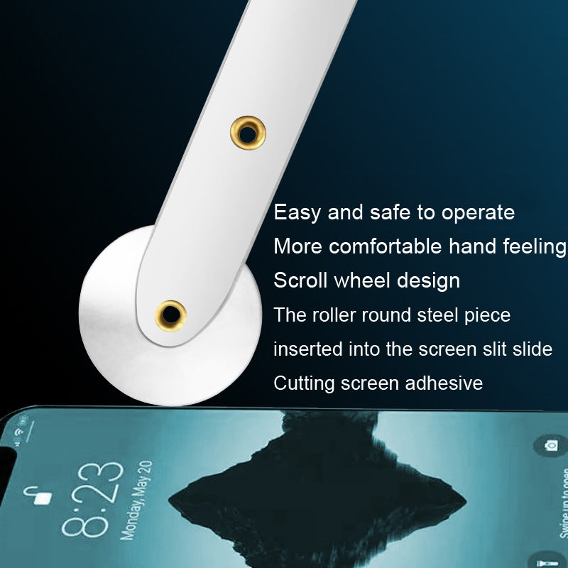 2 In 1 Roller Type Screen Removal Tool Tablet Phone Notebook Screen Separation Cutting Steel Blade