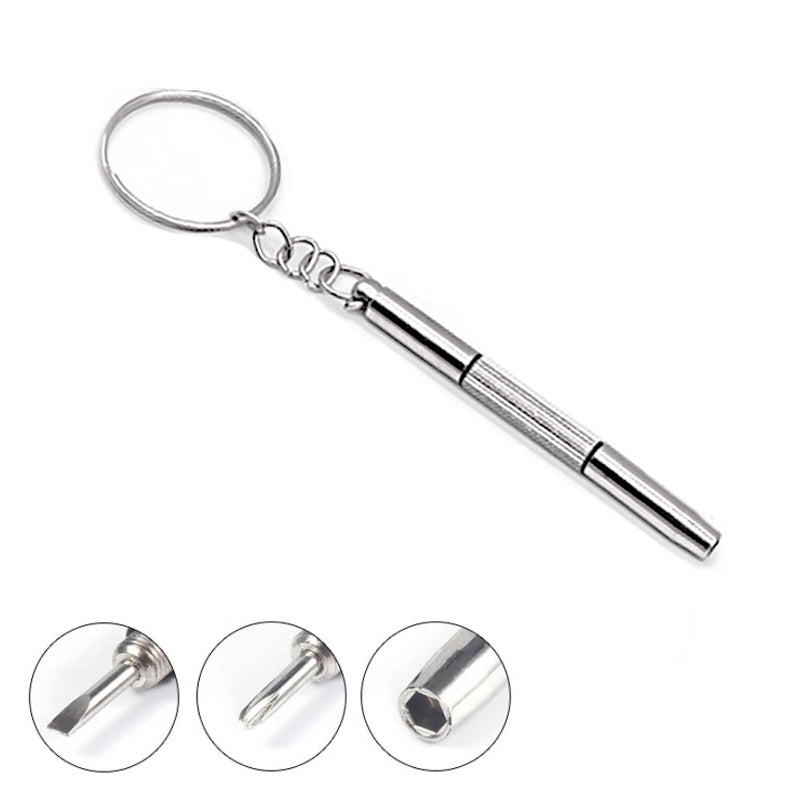 3 In 1 Watch Repair Mini Screwdriver Multifunctional Eyeglass Repair Screwdriver Plastic Handle