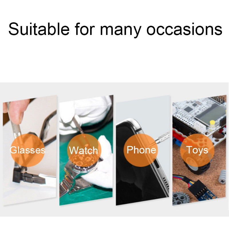 3 In 1 Watch Repair Mini Screwdriver Multifunctional Eyeglass Repair Screwdriver Plastic Handle