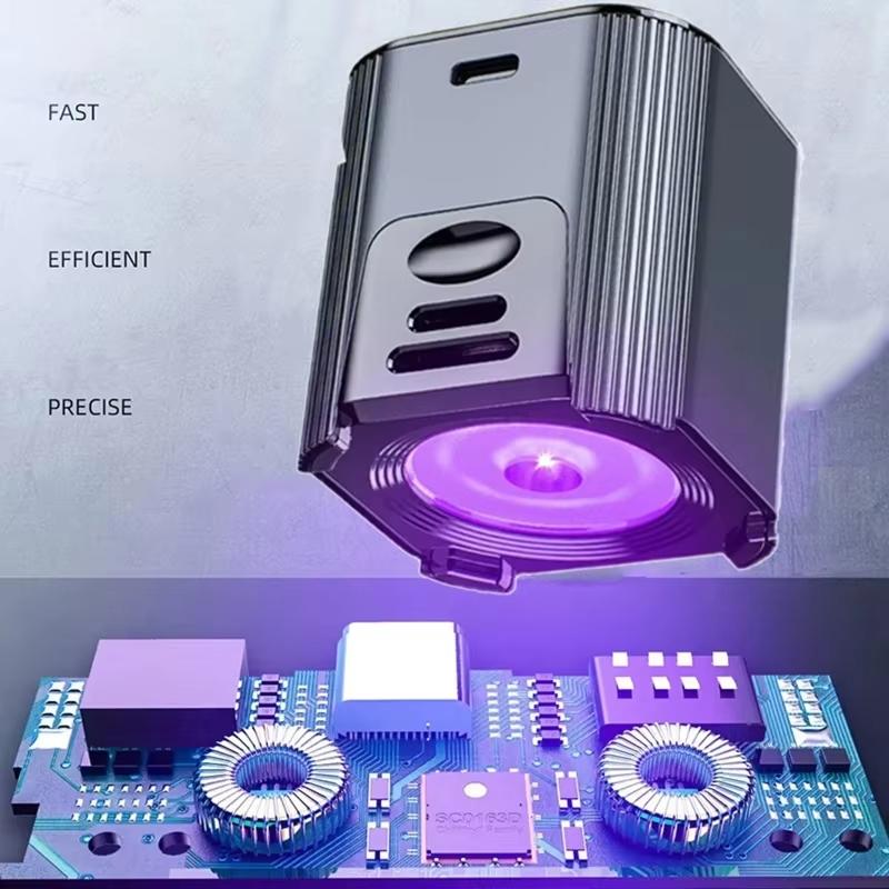 Cell Phone Repair UV Glue Curing Lamp LED UV Green Oil Curing Shadowless Glue Purple Light