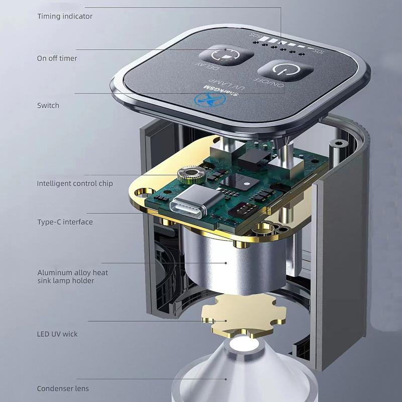 Cell Phone Repair UV Glue Curing Lamp LED UV Green Oil Curing Shadowless Glue Purple Light