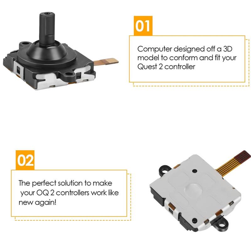 5 In 1 For Meta Quest 2 Repair Tool Set Handle Joystick Replacement Parts