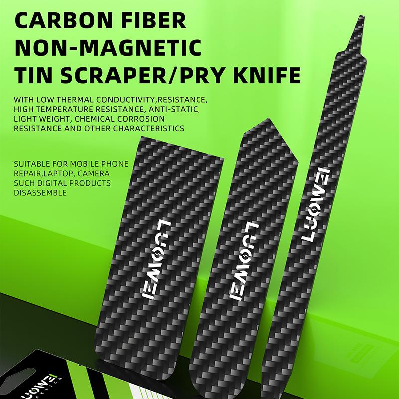 3pcs /Set Carbon Fiber Plastic Pry Stick Anti-static Multi-purpose Disassembly Bar