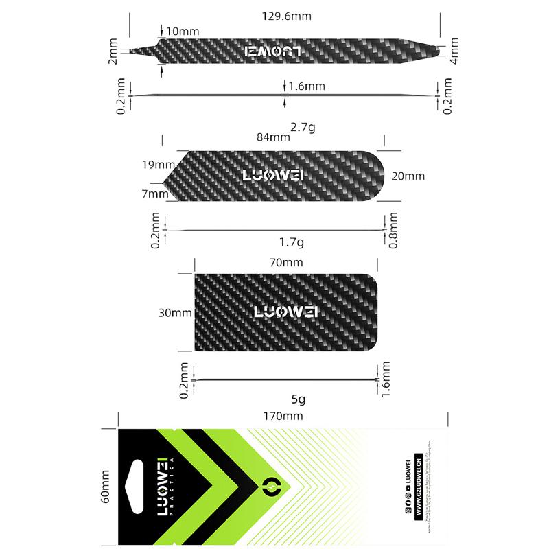 3pcs /Set Carbon Fiber Plastic Pry Stick Anti-static Multi-purpose Disassembly Bar
