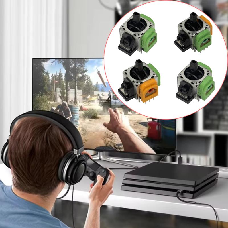 2pcs For PS4 High Precision Adjustable Hall Electromagnetic Joystick IC Rocker Accessories