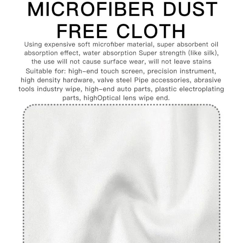 50pcs /Pack Superfine Fiber Dustless Cloth Cell Phone Film Repair Anti-Static Dustless Cloth Industrial Wiping Cloths Lint Free Cleaning Cloths