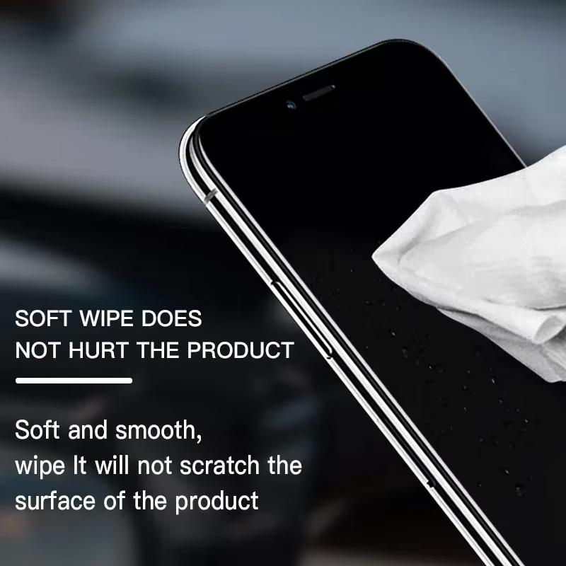 50pcs /Pack Superfine Fiber Dustless Cloth Cell Phone Film Repair Anti-Static Dustless Cloth Industrial Wiping Cloths Lint Free Cleaning Cloths
