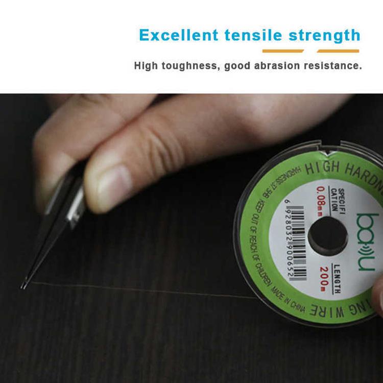 0.05mm 200m/329ft Carbon Steel Screen Separator Cutting Wire for Smartphone & Tablet LCD Screen Repair
