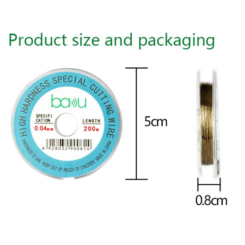 0.06mm 200m/329ft Carbon Steel Screen Separator Cutting Wire for Smartphone & Tablet LCD Screen Repair