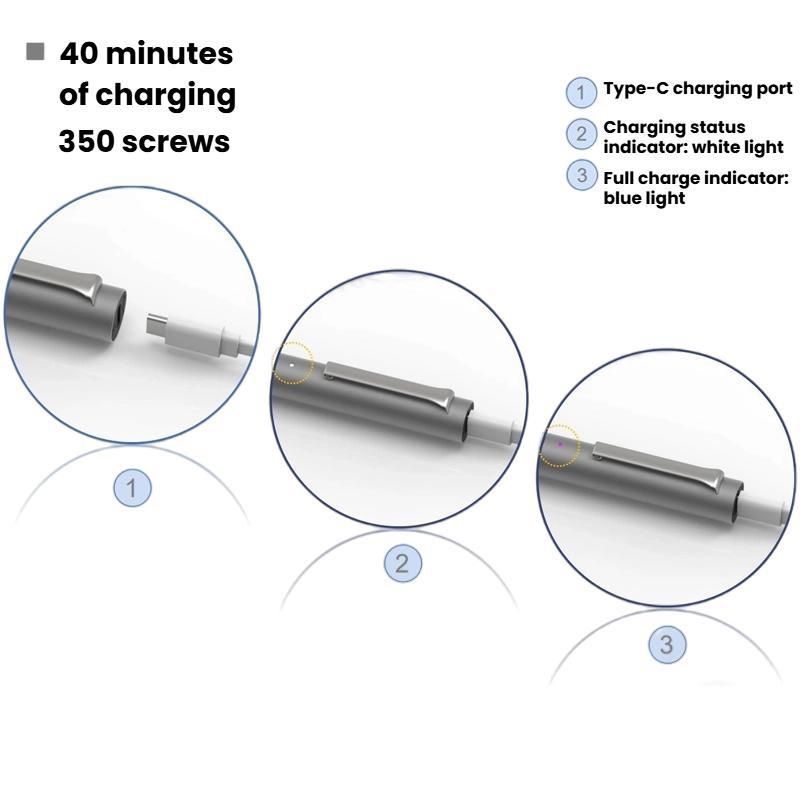 CS0802A 42pcs Mini Electric Rechargeable Screwdriver Set