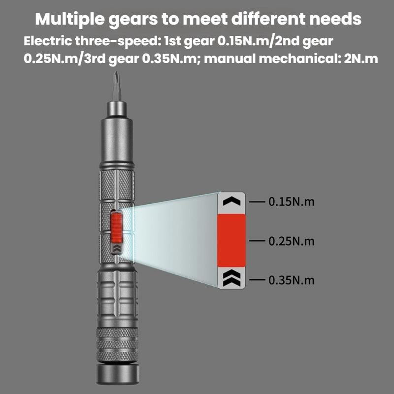 CS0603A 33pcs Small Mini Electric Screwdriver Set