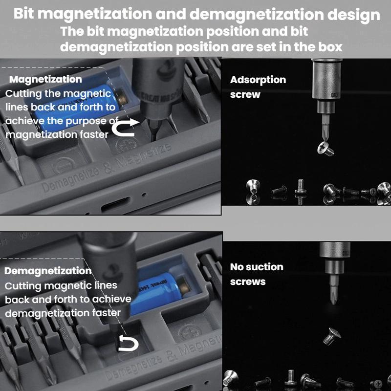 CS0603A 33pcs Small Mini Electric Screwdriver Set