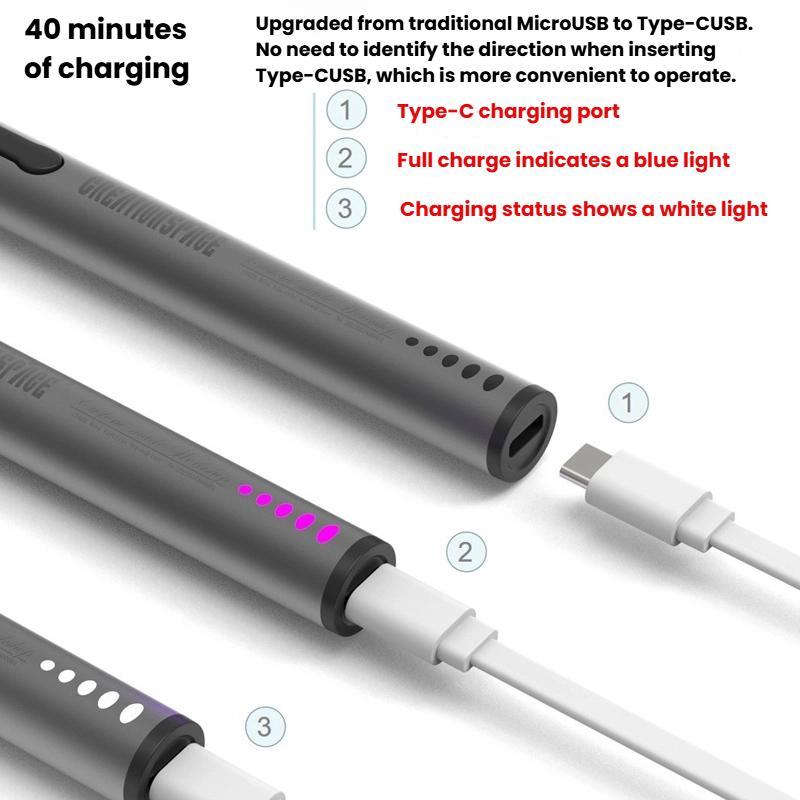 CS0200A 2pcs Pen-Shaped Electric Screwdriver Precision Screwdriver Set