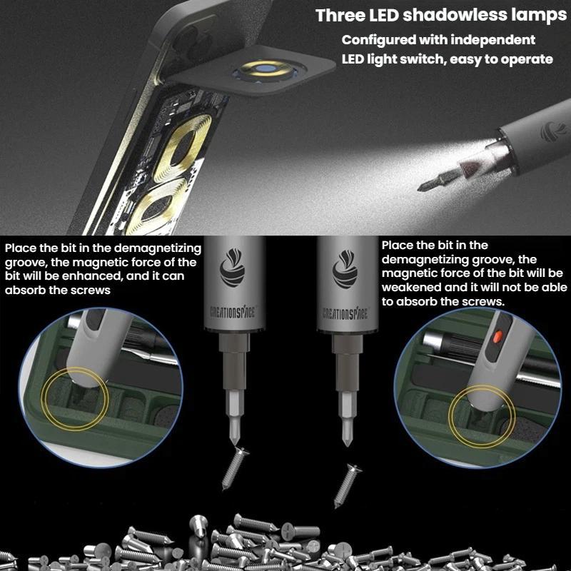 CS0801A 29pcs High-Torque Electric Screwdriver Set For Mobile Phone Repair