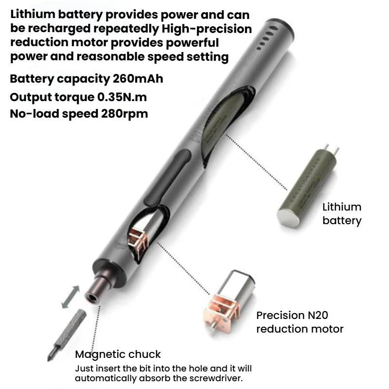 CS0305A 31pcs Mini Rechargeable Electric Screwdriver Set