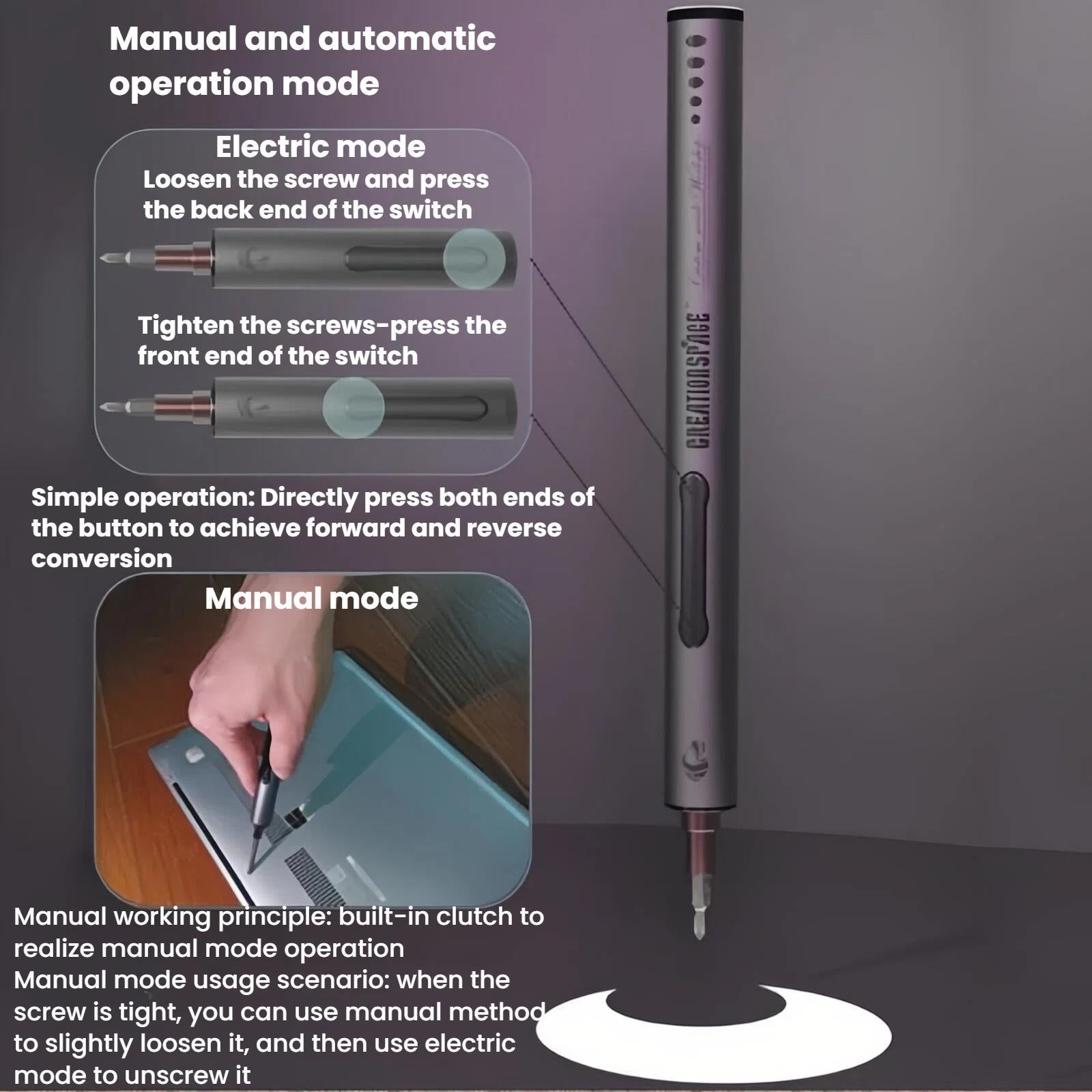 CS0305A 31pcs Mini Rechargeable Electric Screwdriver Set