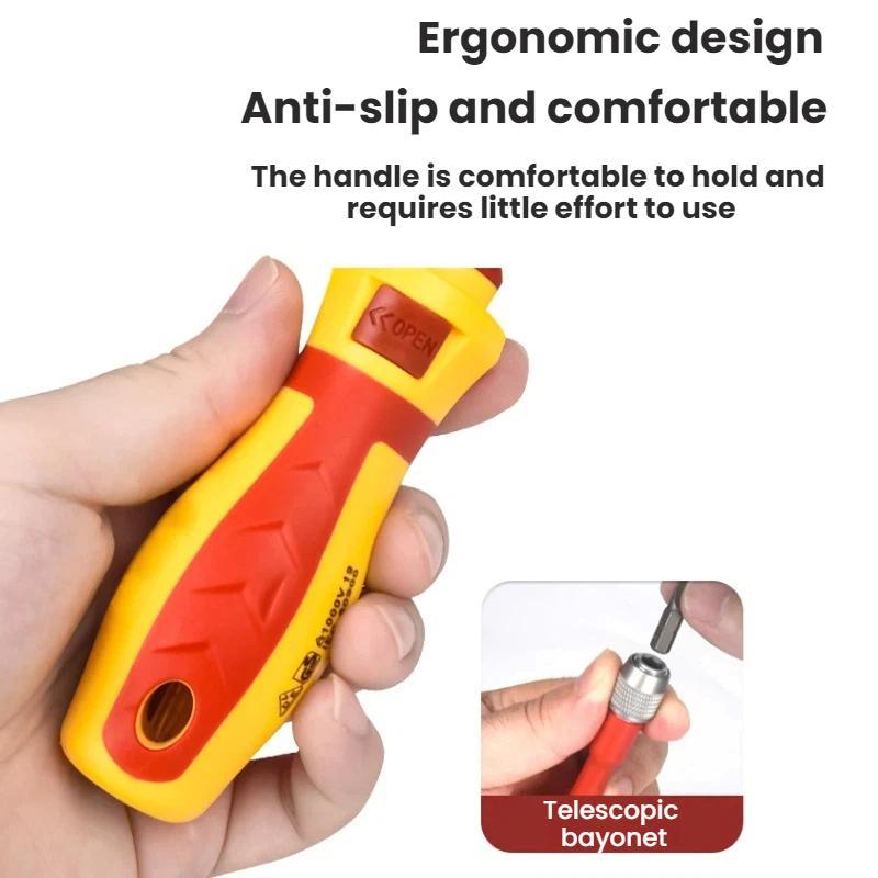 18pcs /Set Multi-Purpose Telescopic Screwdriver Tester Bit Combination M18