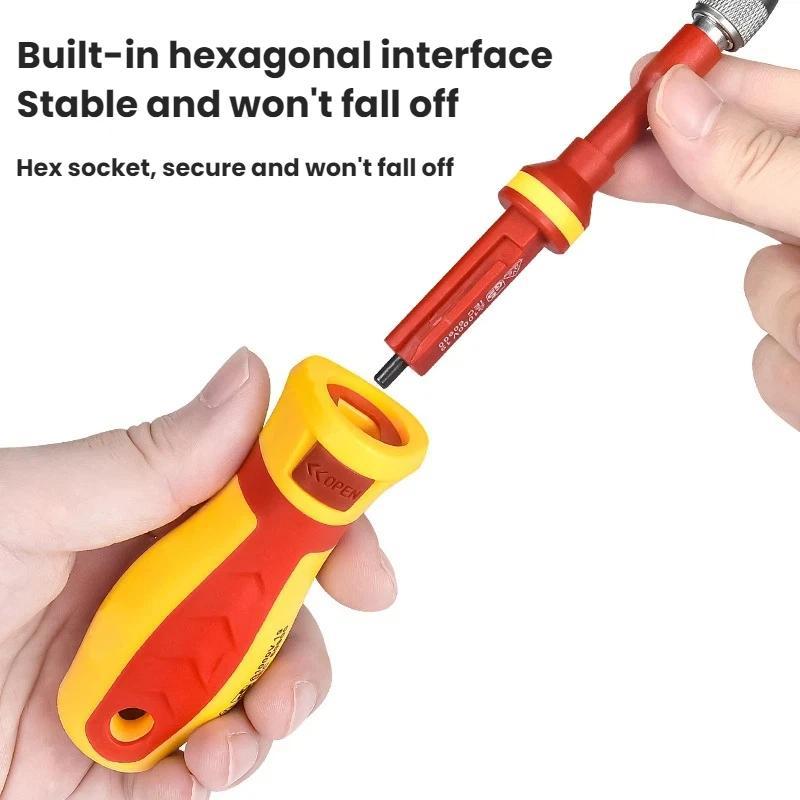 18pcs /Set Multi-Purpose Telescopic Screwdriver Tester Bit Combination M18