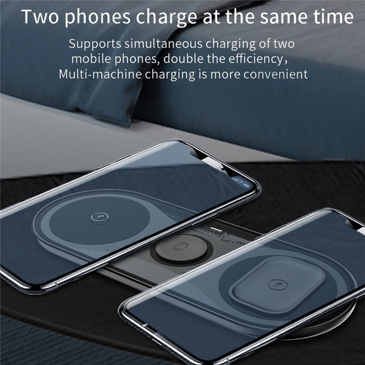 X399 15W Fast Charging 3-in-1 Wireless Charger Mobile Phone Watch BT Earphone Charging Stand