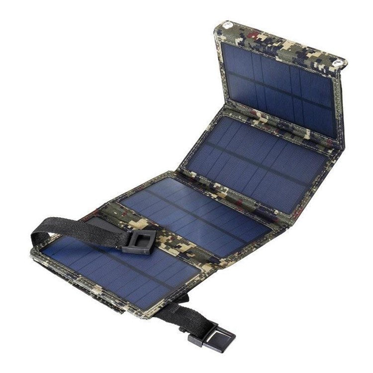 USB Solar Charger 20W Weather-Proof Durable Portable  Foldable Solar Panel Phone Charger for Camping Outdoors for iPhone/Android Smartphones/iPads/Android Tablets