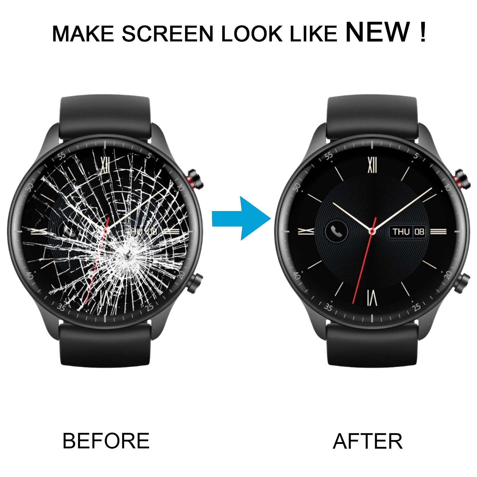 For Amazfit GTR 2 esim LCD Screen with Digitizer Full Assembly