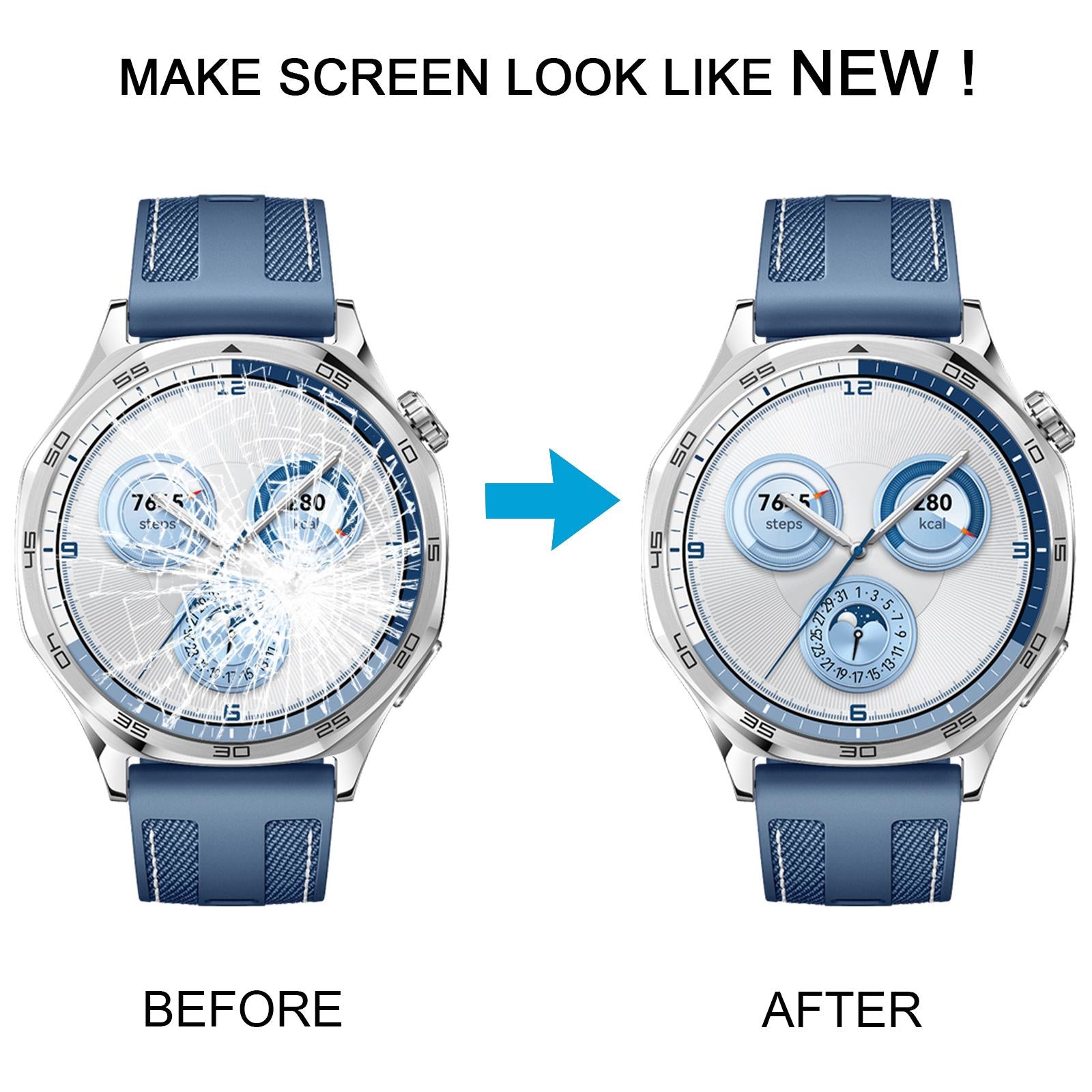 For Huawei Watch GT 5 46mm Time Scale Dial  Silver