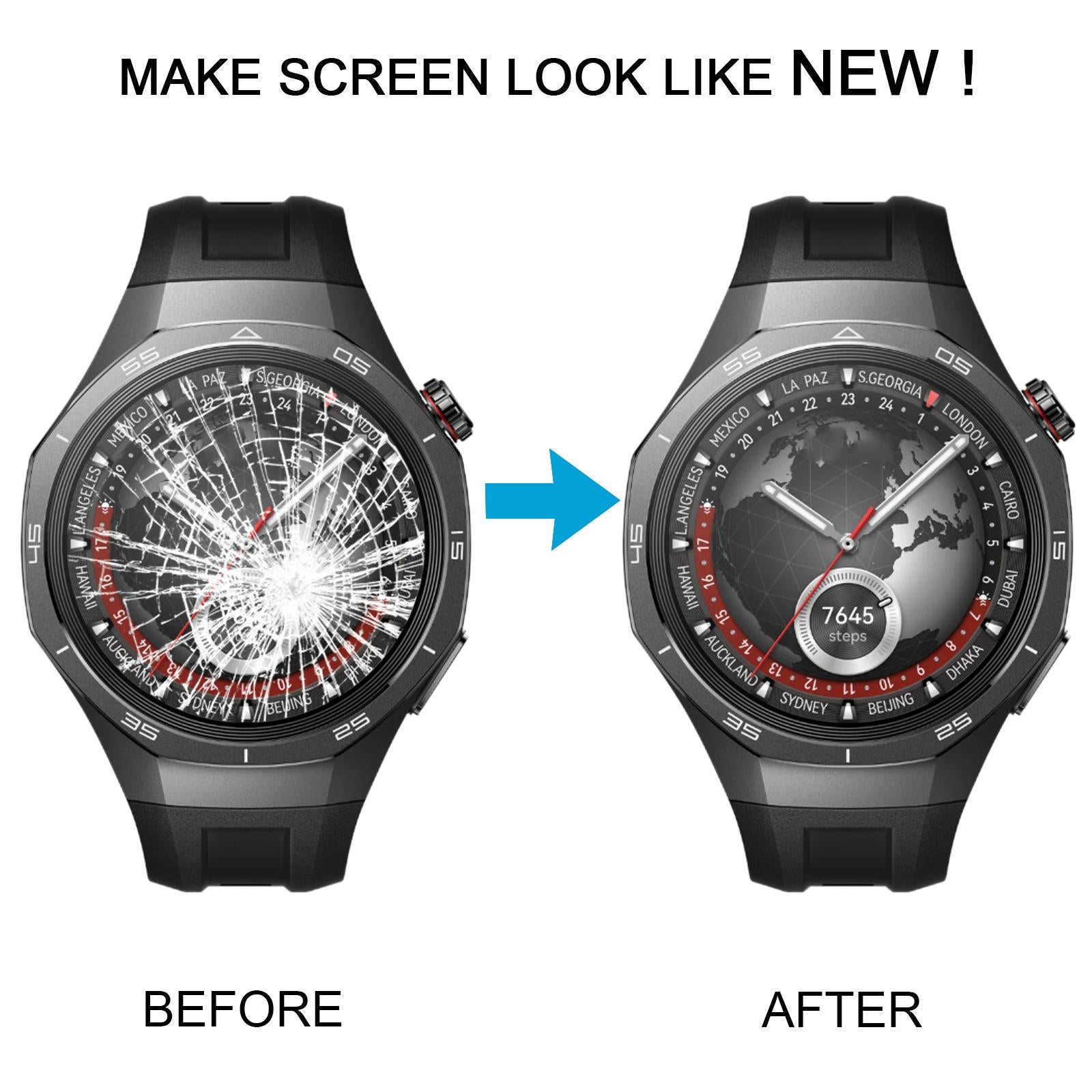 For Huawei Watch GT 5 Pro 46mm Time Scale Dial  Titanium Silver