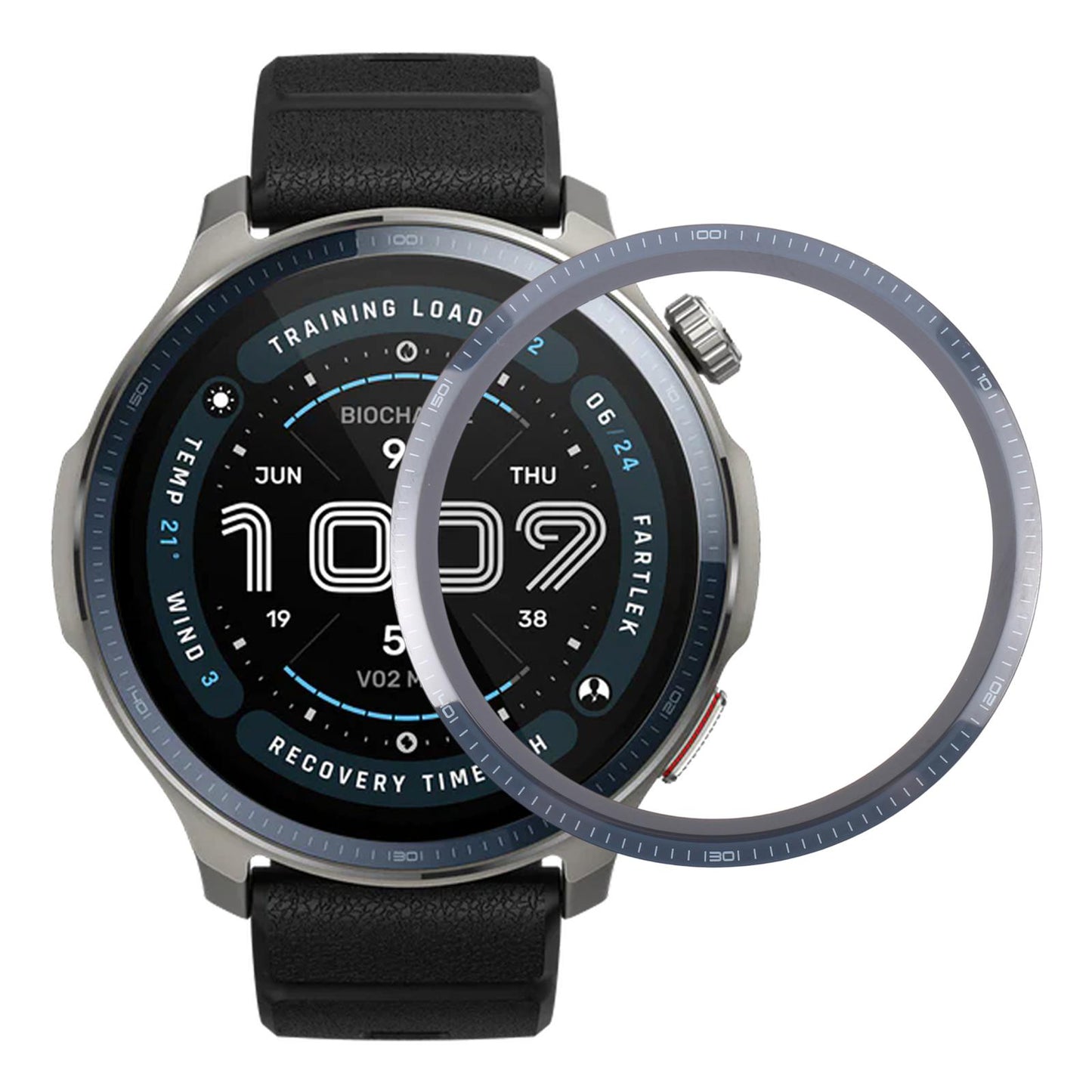 For Amazfit Balance 2 Sapphire Material Front Screen Outer Glass Lens