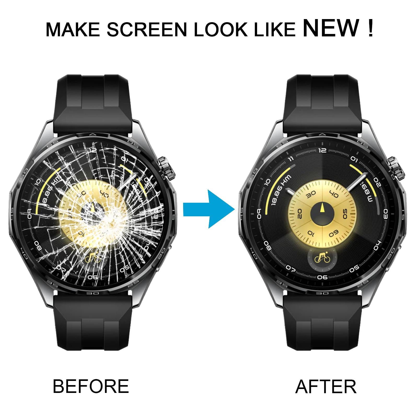 For Huawei Watch GT 6 41mm Front Screen Outer Glass Lens  Black