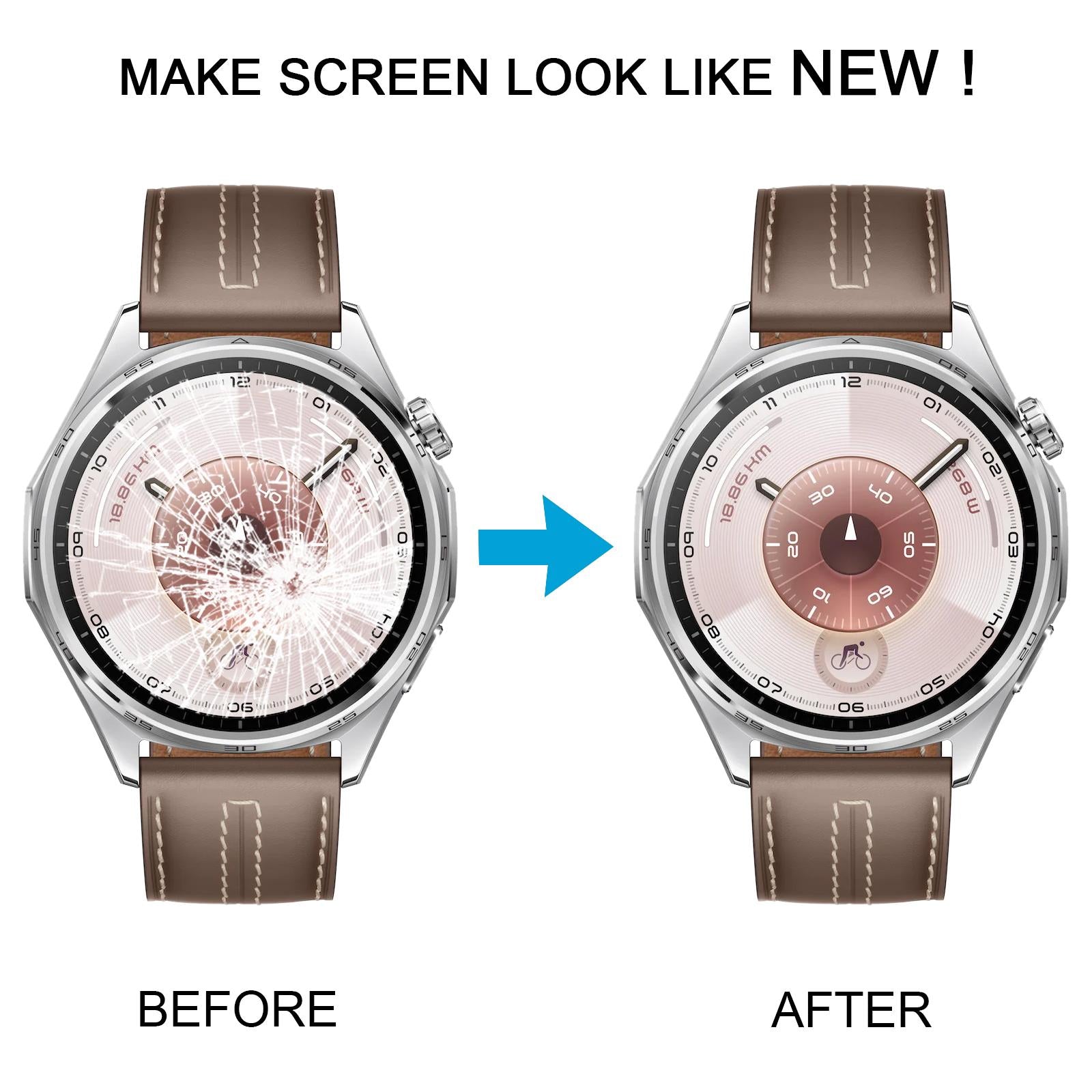 For Huawei Watch GT 6 46mm LCD Screen with Digitizer Full Assembly  Green