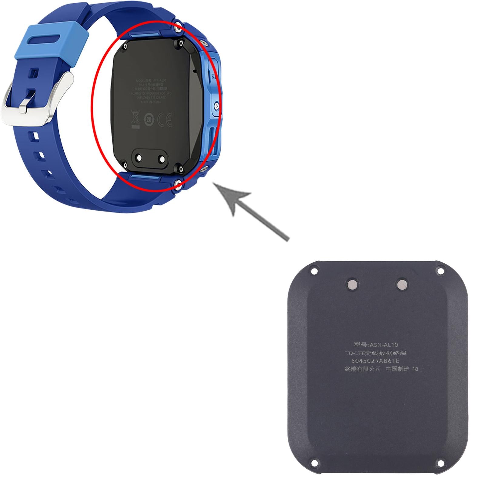 For Huawei Watch Kids 4 Pro Back Cover Full Assembly With Battery