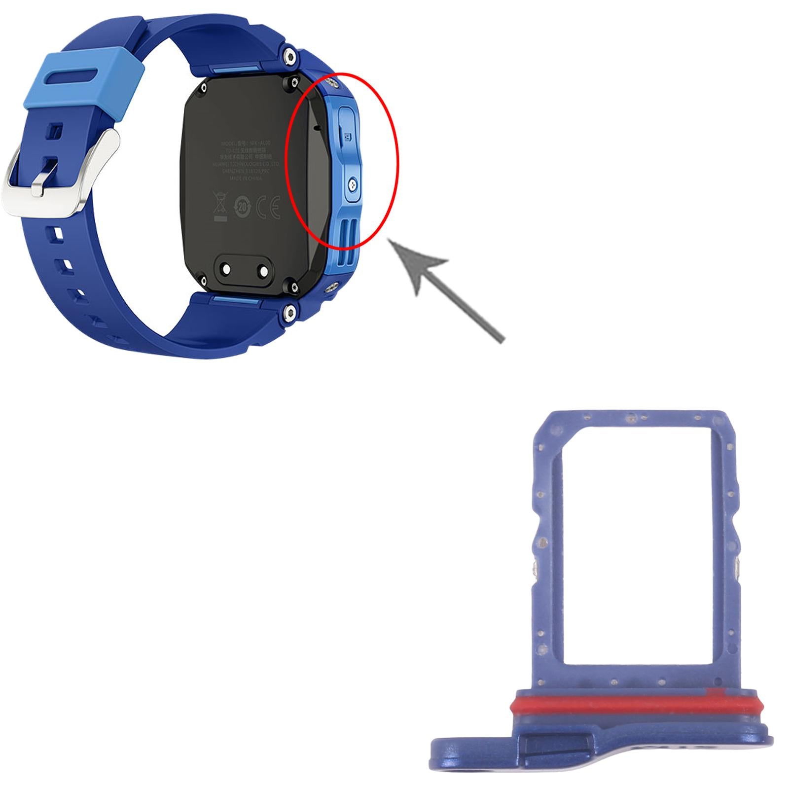 For Huawei Watch Kids 4 Pro ﻿SIM Card Tray  Blue
