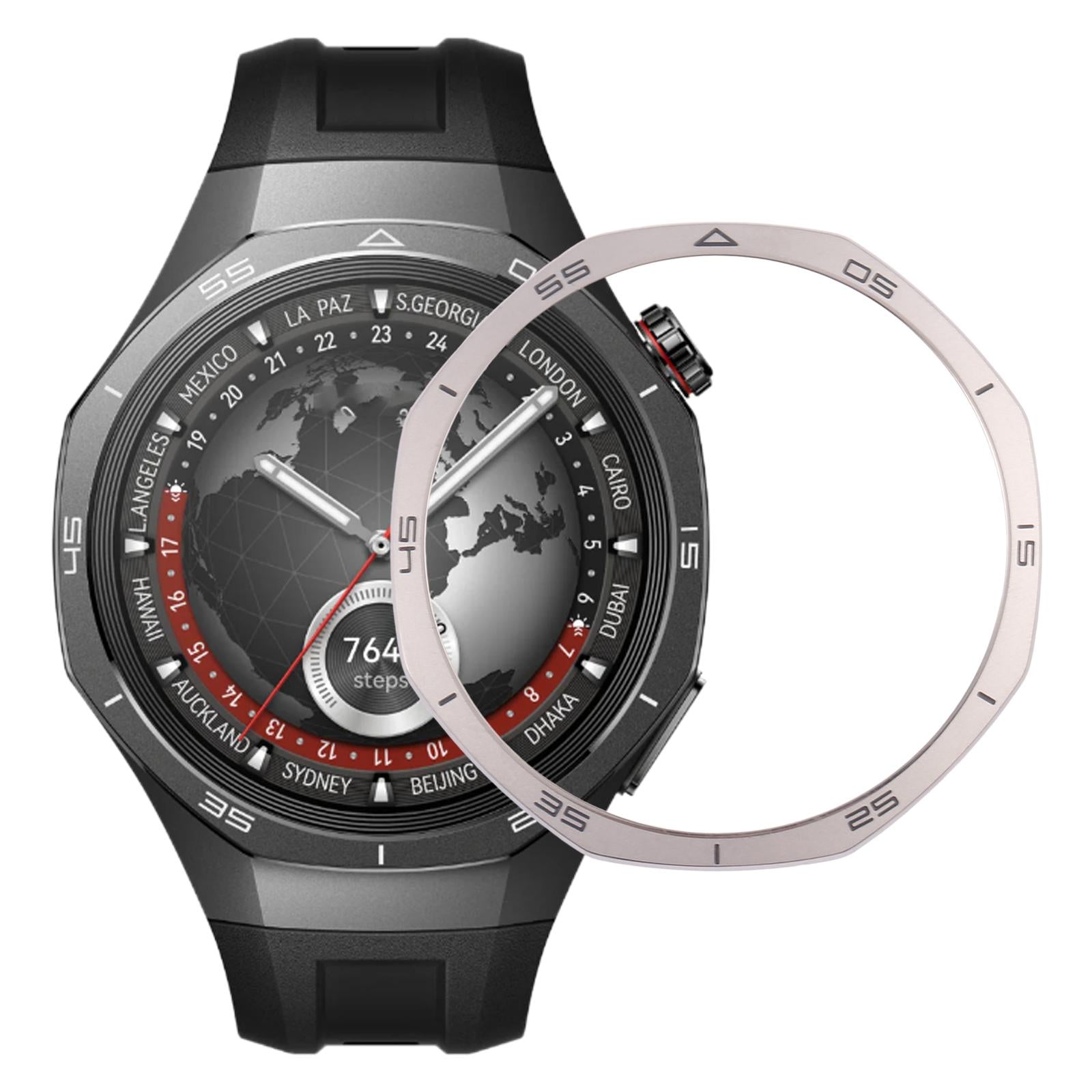 For Huawei Watch GT 5 Pro 46mm Time Scale Dial  Silver